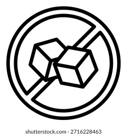 No Sugar Simple Vector Icon Collection