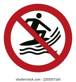 No surf craft
To prohibit the use of surf craft 
Surf craft being in an area where they could collide with people in the water