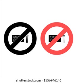 No No sushi, fish icon. Simple glyph, flat vector of Food ban, prohibition, embargo, interdict, forbiddance icons for UI and UX, website or mobile application
