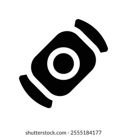 no sweets icon. vector glyph icon for your website, mobile, presentation, and logo design.