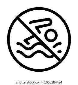 No Swimmimg Area