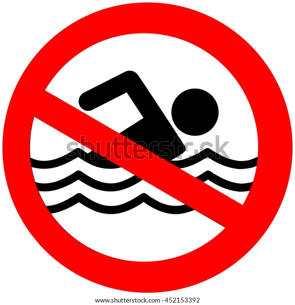No swimming hazard ,warning\
sign