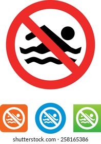 No swimming icon