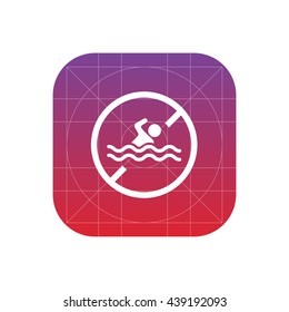 no swimming icon