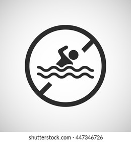 no swimming icon