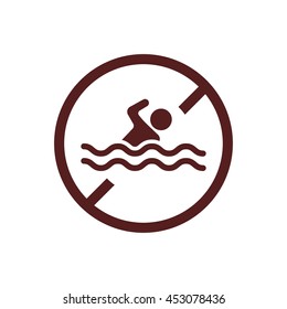 No Swimming Icon