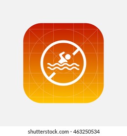 no swimming icon