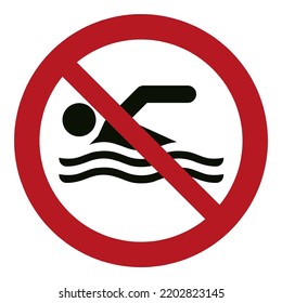 No swimming
To prohibit swimming
Water conditions or environment hazardous to swimmers
