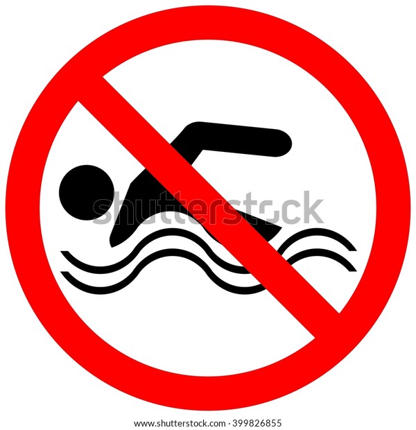 No Swimming Sign のベクター画像素材 ロイヤリティフリー