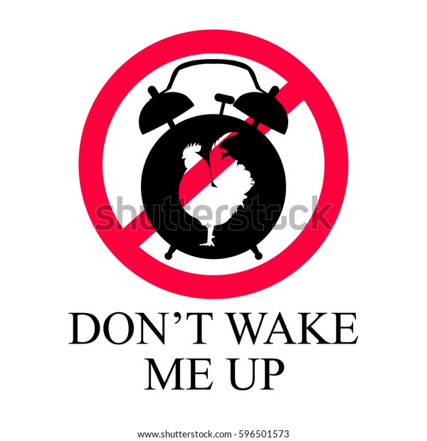 No Symbol Do Not Wake Me Stock Vector (Royalty Free) 596501573