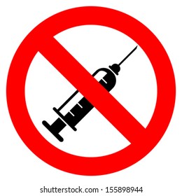 No syringe sign