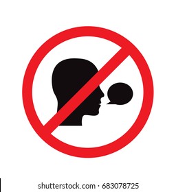 No talk sign