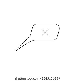 Sin diseño de ilustración de icono parlante