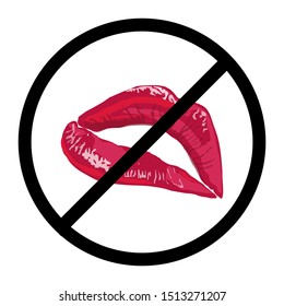 no talking icon, no noise on white background.