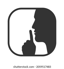 572 Silhouette shh Images, Stock Photos & Vectors | Shutterstock