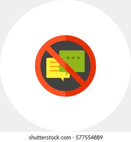 No talking sign icon