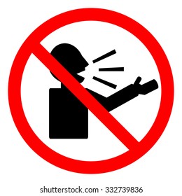 no talking sign vector