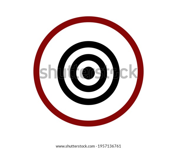 No Target Vector Icon Editable Stroke Stock Vector (Royalty Free ...