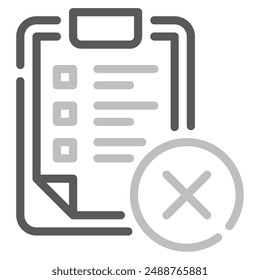 No Tasks icon for web, app, infographic, etc
