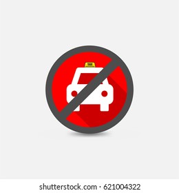 no taxi icon vector