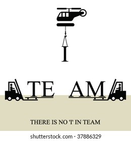 No I in team message fully layered