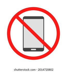 no telephone answer icon illustration vector graphic