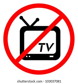 No television sign