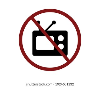 No television vector icon. Editable stroke. Symbol in Line Art Style for Design, Presentation, Website or Apps Elements. Pixel vector graphics - Vector