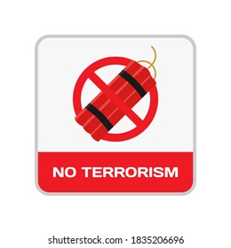 Kein Terroristensymbol: Sicherheitsthema, Infografiken und andere grafische Objekte.
