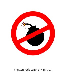 No terrorism. Vector