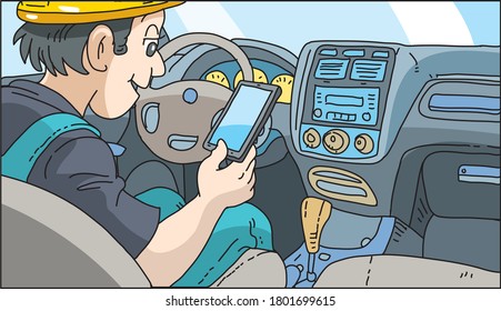 No texting and talking on phone while driving a car. 
