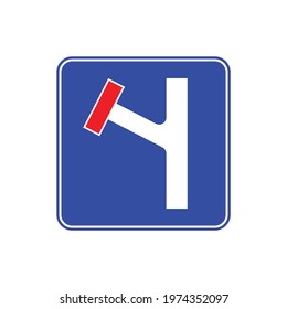 no through road sign vector illustration