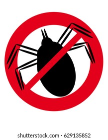 No tick isolated on white background. Vector illustration.