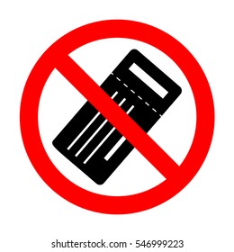 No Ticket simple sign. 