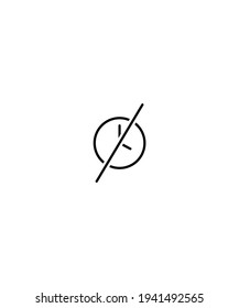 icono sin tiempo,icono de mejor línea vector.