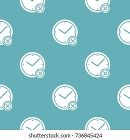 No time pattern seamless blue. Simple illustration of  vector pattern seamless geometric repeat background