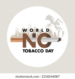 No Tobacco day. Creative Art vector, illustration