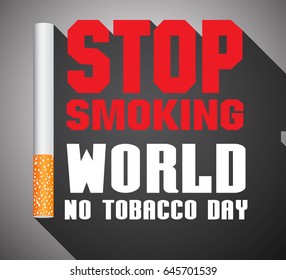 no tobacco day , no smoking,  vector illustration eps 10