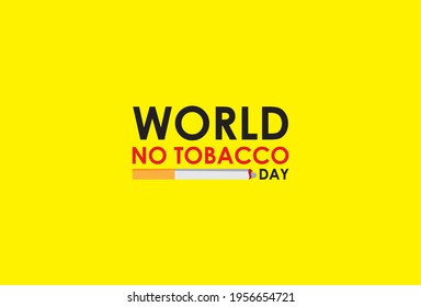 No Tobacco Day vector concept template design