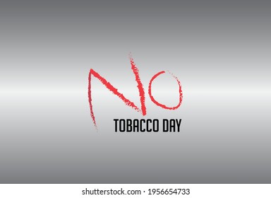 No Tobacco Day vector concept template design