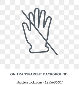 No touch gesture icon. Trendy flat vector No touch gesture icon on transparent background from Hands and guestures collection. High quality filled No touch gesture symbol use for web and mobile - Powered by Shutterstock - Get 15% off with code: PIKWIZARD15