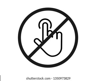 no touch icon - Vector 