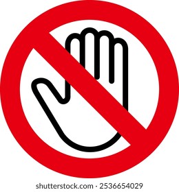 Ningún signo conmovedor aislado en el fondo blanco