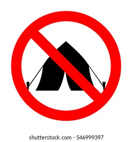 3,526 No camping symbol Images, Stock Photos & Vectors | Shutterstock