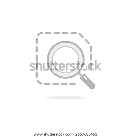 No trace of files, blank page. Failed to search, not looking for results flat design illustration concept. Modern graphic element for empty state ui