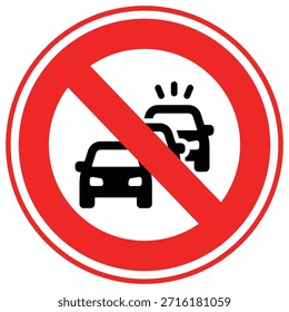 Kein Verkehrsstau Vektor Symbol, das leicht ändern oder bearbeiten kann

