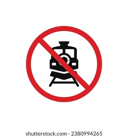 No train icon sign symbol isolated on white background