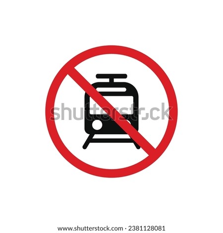 No train icon sign symbol isolated on white background