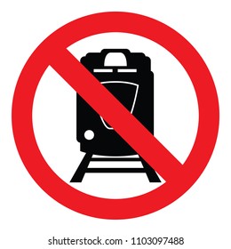 no train vector icon