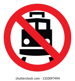 No Train Vector Icon Stock Vector (Royalty Free) 1103097494 | Shutterstock